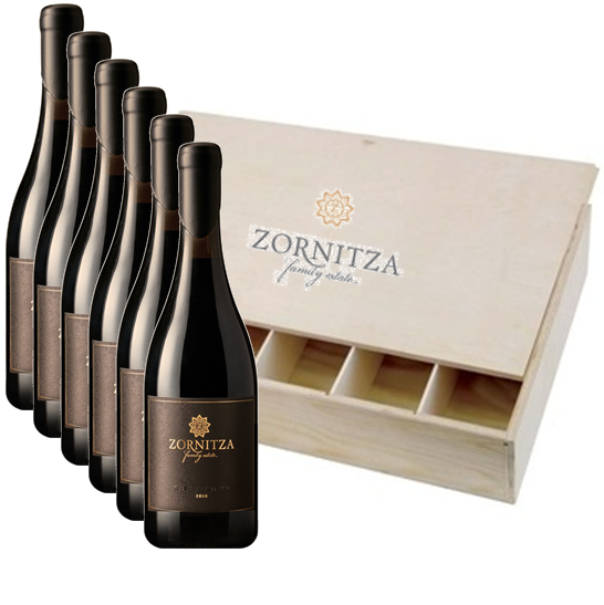 Zornitza - &quot;Fifty/fifty&quot; Syrah 2019 6x0.75l in Holzbox